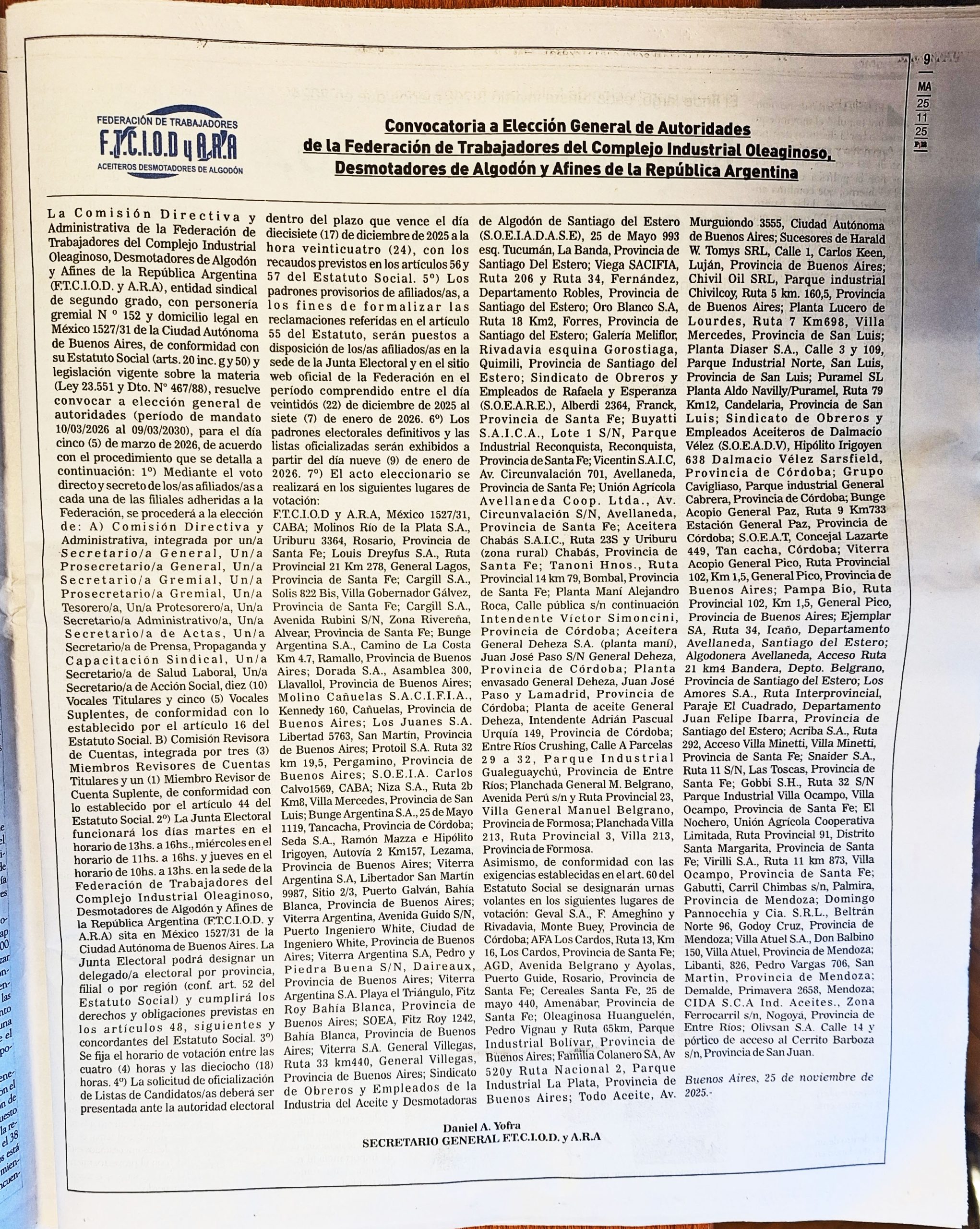 Convocatoria En Página 12 25 Noviembre 2025 Para Web