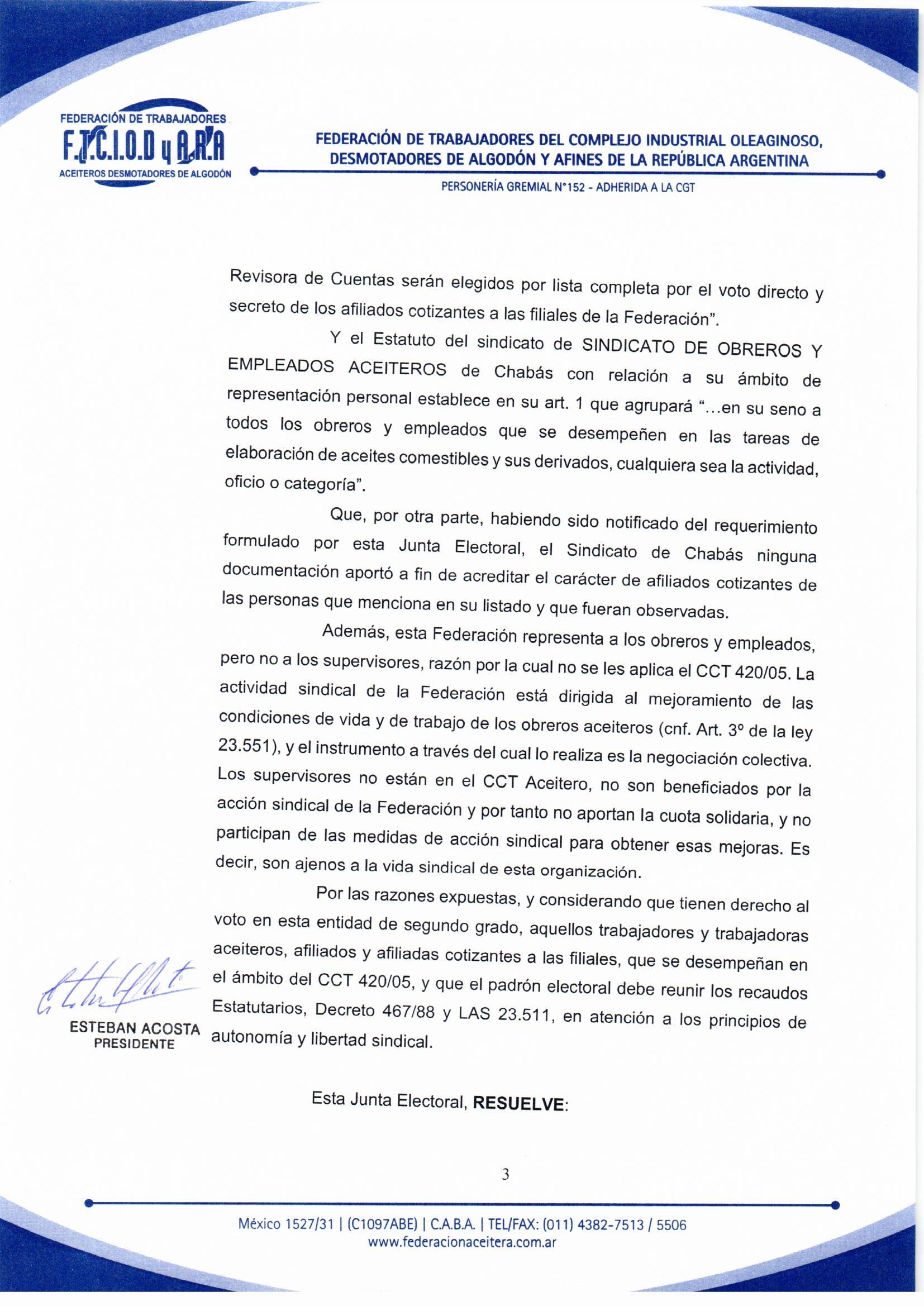 Resolucion De Junta Electoral Página 3